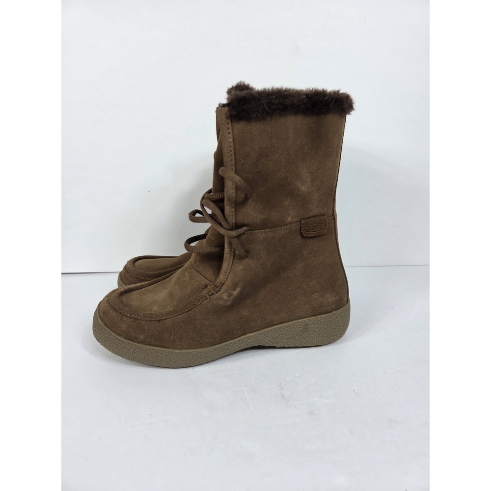 Cougar Cricket Brown Suede Lace-Up Lined Winter Boots Women Sz 7